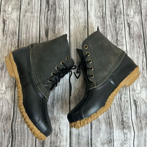 Vintage SOREL Kaufman Black and Gray Winter Boots Sz 6 - Picture 6 of 11